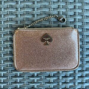 Kate Spade Coin Purse / Card Holder - Rose Gold Shimmer